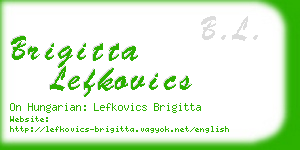 brigitta lefkovics business card